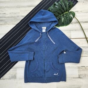 Walt Disney World Vintage Spellout Grumpy Full Zip Hoodie Blue Size Large